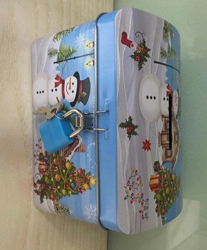 Копилка "Сказочный Снеговик" 11,5*7,5*8см