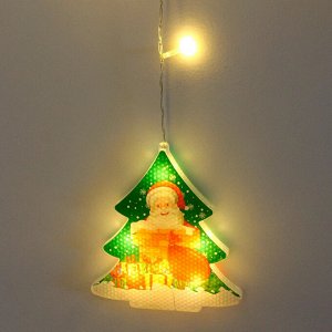 Гирлянда для дома БАХРОМА "Рождество" ш2,5м* в0,45/0,65м 95ламп LED, прозрачн.пров, 8 режимов, IP-20, Теплый белый (возможность соединения)