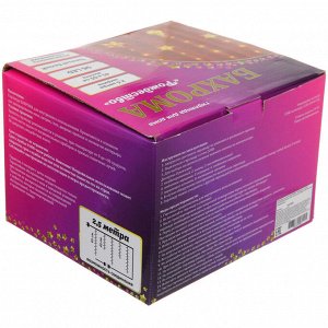 Гирлянда для дома БАХРОМА "Рождество" ш2,5м* в0,45/0,65м 95ламп LED, прозрачн.пров, 8 режимов, IP-20, Теплый белый (возможность соединения)