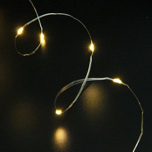 Гирлянда для дома НИТЬ "Роса" 100 м 1000 ламп LED, 8 реж,IP-20, Теплый белый