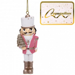 Ёлочная игрушка "Солдат с ёлкой" 10*3 см