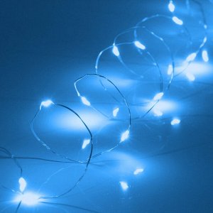 Гирлянда для дома на батарейках 3,0 м 30 ламп LED, 1 реж.,IP-20, Синий