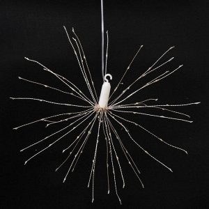 Гирлянда для дома на батарейках "Сфера" 160 ламп LED, d - 30 см, 2 реж.,IP-20, (3хАА), Теплый белый