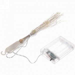 Гирлянда для дома на батарейках "Сфера" 160 ламп LED, d - 30 см, 2 реж.,IP-20, (3хАА), Теплый белый