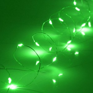 Гирлянда для дома на батарейках 3,0 м 30 ламп LED, 1 реж.,IP-20, Зеленый