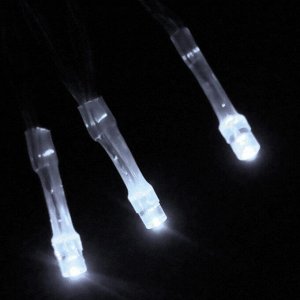 Гирлянда для дома на батарейках 2,2м 20 ламп LED от 2*АА, прозрач.провод, IP-20, Белый