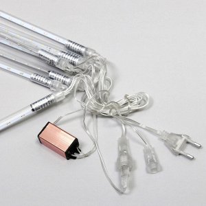 Гирлянда для улицы "Тающая сосулька" 3,0 м*80 см 575 лампы LED, IP-54, Мультицвет (8 трубок)