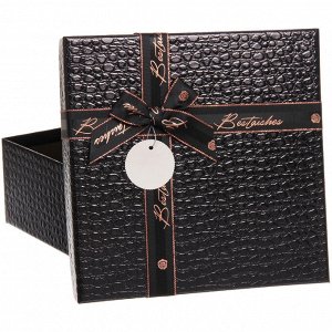 Коробка подарочная "Текстура" 24*24*10 см, черный