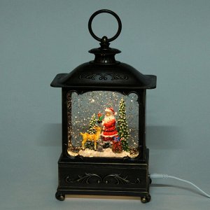 Сувенир с подсветкой "Зимняя мелодия" 14,3*8*22 см (работает от 3*АА и USB+музыка, подсветка)
