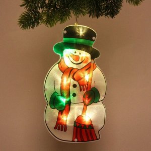 Фигура светодиодная "Снеговичок" 14*25 см (батарейки 3 ААА), 1 режим