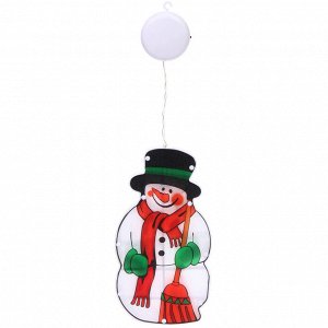 Фигура светодиодная "Снеговичок" 14*25 см (батарейки 3 ААА), 1 режим