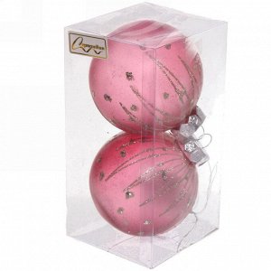 Набор украшений SHINE "Diamond Tears" 8 см (2 шт.), rose pink