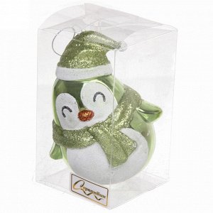 Ёлочная игрушка "Милый пингвинёнок" 12*7*12 см, зелёный
