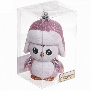 Ёлочная игрушка "Милый пингвинёнок" 12*7*12 см, розовый