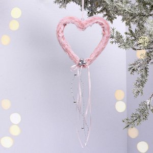 Украшение подвесное "Сказочные фигуры" 12 см (микс), Розовый