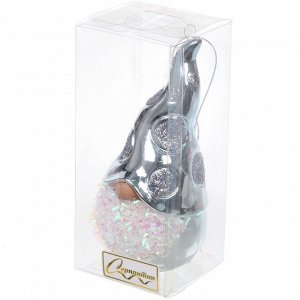 Елочная игрушка "Новогодний лесовичок" 5,5*6*12,5 см, голубой