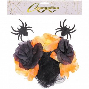 Ободок карнавальный "Helloween - Пауки", микс