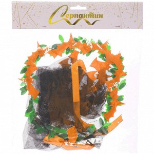 Ободок карнавальный "Helloween - Черная фата", микс