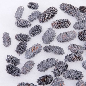 Композиция для декора "Сказочные шишки" 10*10*13 см (120 гр), графит