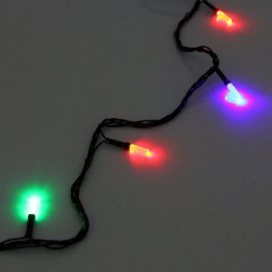 Гирлянда для дома "Кристаллы"  5 м 36 ламп LED черный пров., 8 реж., IP-40, Мультицвет (возможность соединения)