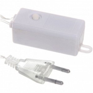 Гирлянда для дома НИТЬ "Роса" 20 м 200 ламп LED, 8 реж,IP-20, Белый