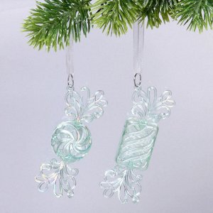 Подвеска "Сказочная сладость" 3,8*10,6 см (набор 2 шт), Зелёный