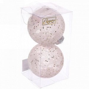 Набор украшений SHINE "Diamond Sand" 8 см (2 шт.), baby pink