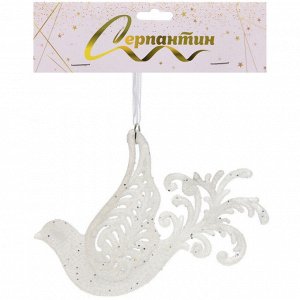 Подвеска "Птица счастья" 11*14 см, Белый