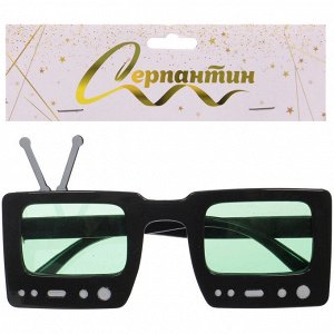 Очки карнавальные "TV" 14,2*7 см