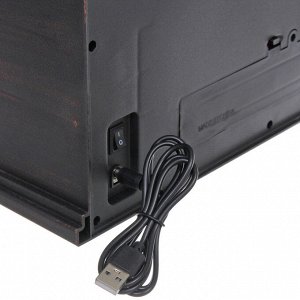 Сувенир с подсветкой "КАМИН - Пламенный шарм" 31*11*21 см (питание от USB и батареек)