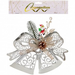 Украшение новогоднее "Лесная сказка" 28*21 см, Серебро
