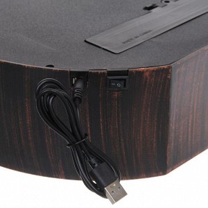 Сувенир с подсветкой "КАМИН - Огненный шар" 30,5*9,3*29 см (питание от USB и батареек)