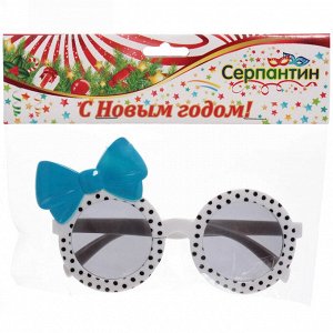 Очки карнавальные "Бантик"