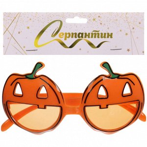 Очки карнавальные "Зловещие тыквы" 13,5*7 см