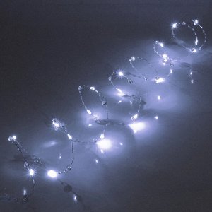 Гирлянда для дома "Льдинка" на батарейках 2,0 м 20 ламп LED, 3 реж, IP-20, Белый
