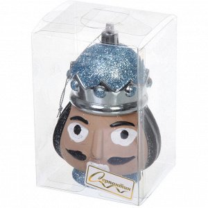 Елочная игрушка "Новогодний солдат" 7,5*7*11 см, голубой