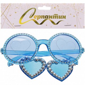Очки карнавальные "Любовь" 14*5,7 см, микс