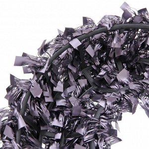 Венок декоративный TINSEL "Изящное сияние" 38 см, Графит