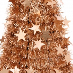Елка декоративная TINSEL "Звездный путь" 50 см, Розовое золото