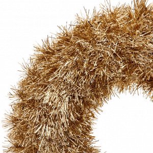 Венок декоративный TINSEL "Яркие переливы" 38 см, Шампань