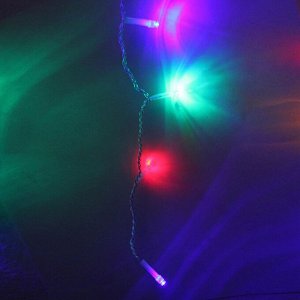 Гирлянда для дома БАХРОМА "Мерцание" ш1,5м* в30/50 см 48 ламп LED, прозрачн. провод, авторежим, IP-20, Мультицвет