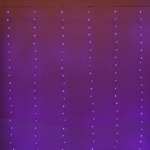 Гирлянда для дома ЗАНАВЕС "Magnificent" ш3* в2,8 м 280 ламп LED, прозрачн.пров, более 8 реж, с пультом Д/У на подвесах, IP-20, RG/RB (USB)