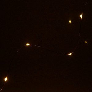 Гирлянда для дома на батарейках 1,5 м 15 ламп LED, 1 реж.,IP-20, Теплый белый