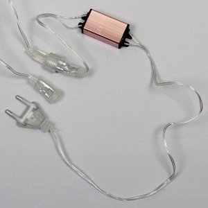 Гирлянда для улицы "Сосулька" 3,0 м*42 см 288 ламп LED, IP-54, Теплый белый (8 трубок)