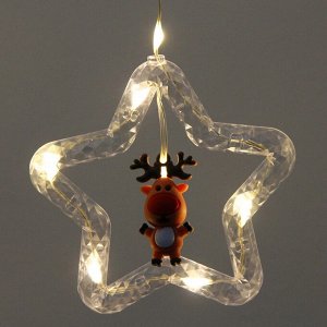 Гирлянда для дома БАХРОМА ш3м*в07/0,5м, 96 ламп LED "Новогодние огни", прозрачн провод, 8 реж,IP-20. Теплый белый (возможность соединения)