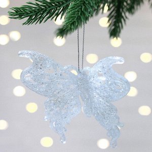 Подвеска "Бабочка" 11*9 см, Белый