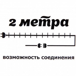 Гирлянда для дома "Медвежонок" 2м 10 ламп LED, 5*4 см прозр.пров.,1 реж, IP-20, Белый (возможность соединения)