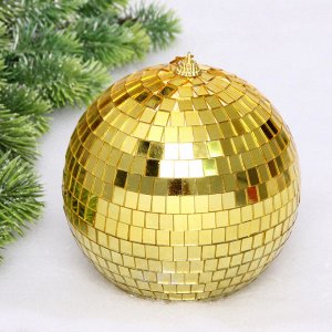 Новогодний шар 15 см "Shining Disco", Золото