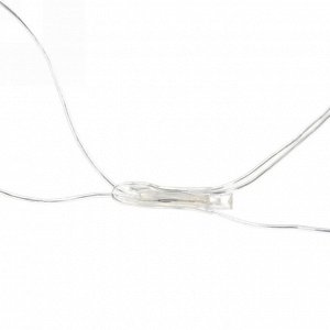 Гирлянда для улицы СЕТКА ш2,0* в3м 384 ламп LED, прозр.пров,8 реж.,IP-54, Теплый белый (возможность соединения)