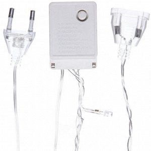 Гирлянда для дома 16м 180 ламп LED прозрач.пров.,8 реж, IP-20, Фиолетовый (возможность соединения)